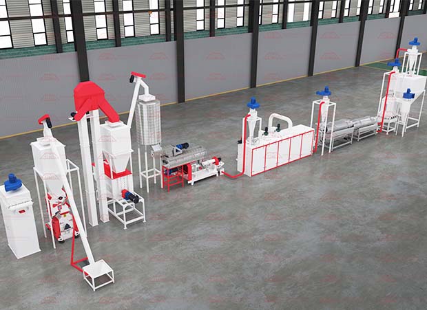 floating fish feed production machine